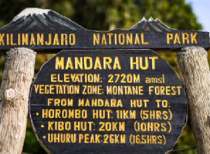 Typical Marangu Route sleeping huts on Mount Kilimanjaro