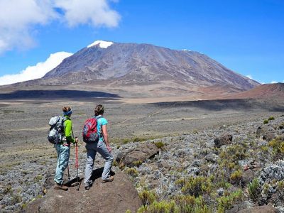 Shira Plateau views during the Mount Kilimanjaro Lemosho Route climb.