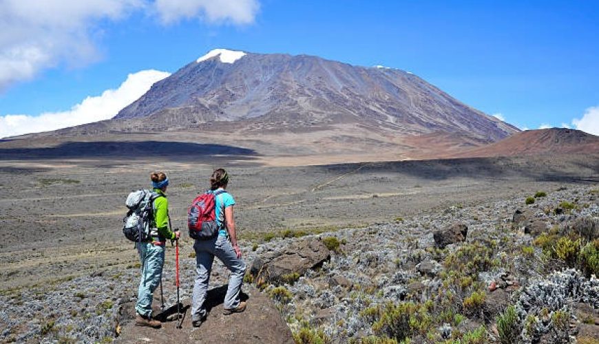 Shira Plateau views during the Mount Kilimanjaro Lemosho Route climb.